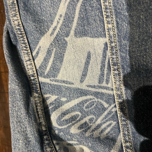 Lucky Brand Coca Cola Denim Trucker Jean Jacket Size Mens Small (U2) - Picture 8 of 9